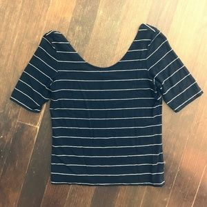 Scoop Neck Cropped Top - Ralph Lauren